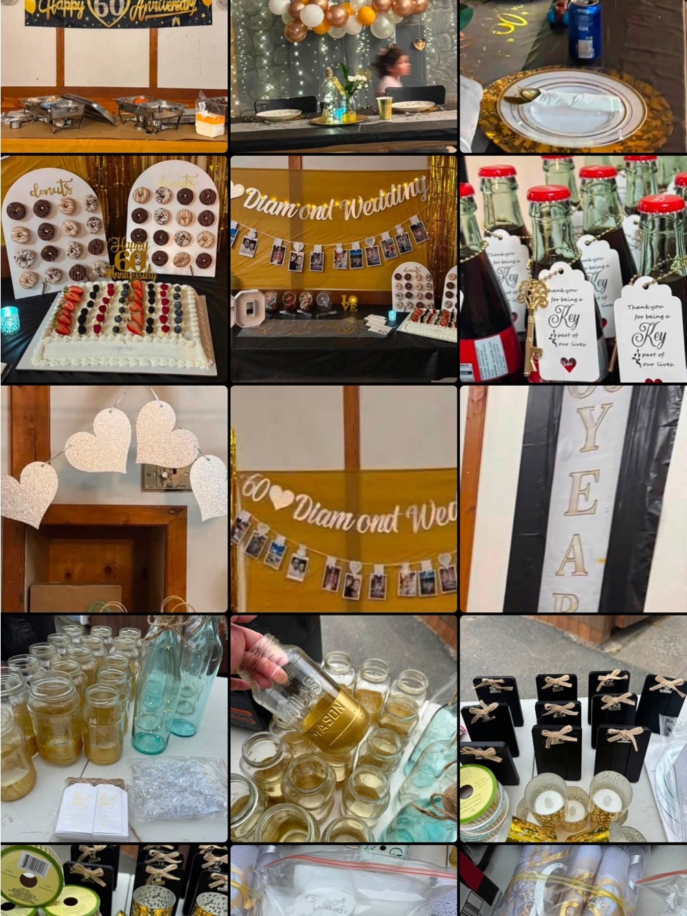 60th Wedding Anniversary Party Bundle - Lots! - Picture 6 of 16